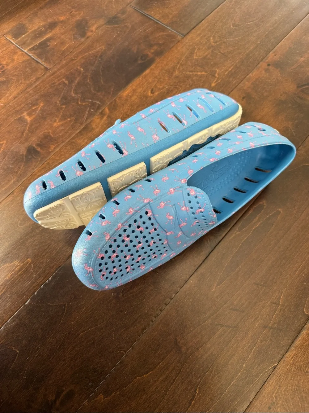 Floafers Country Club Driver - Blue/Pink Flamingo - Water Loafers - Men’s Size 9
